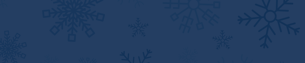 Snow and snowflake background with Blue overlay